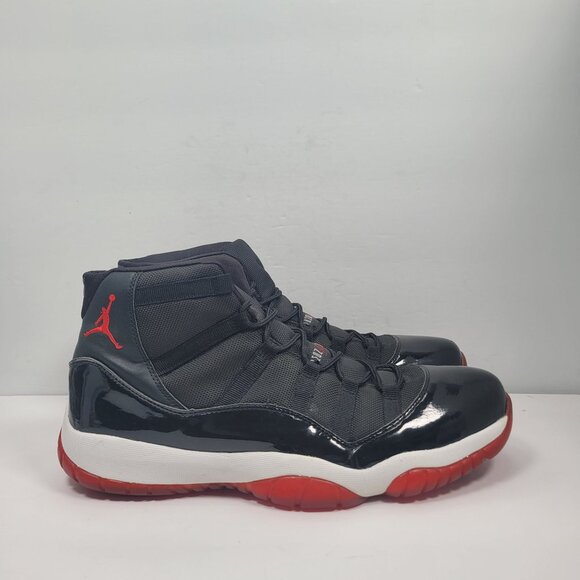 Air Jordan XI 2005 Other - Air Jordan XI 2005 Men's Black Red Retro Sneakers 136046-061 US Size 14